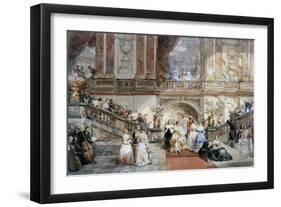 Ball at the Hotel De Ville, 1860-Eugene Louis Lami-Framed Giclee Print