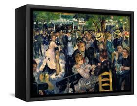 Ball at the Moulin De La Galette, 1876-Pierre-Auguste Renoir-Framed Stretched Canvas