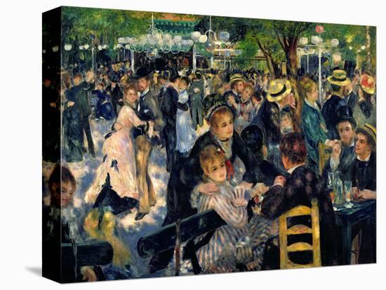 Ball at the Moulin De La Galette, 1876-Pierre-Auguste Renoir-Stretched Canvas