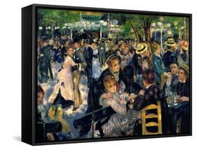 Ball at the Moulin De La Galette, 1876-Pierre-Auguste Renoir-Framed Stretched Canvas