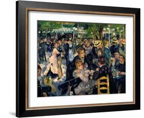 Ball at the Moulin De La Galette, 1876-Pierre-Auguste Renoir-Framed Giclee Print