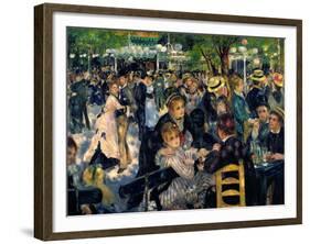 Ball at the Moulin De La Galette, 1876-Pierre-Auguste Renoir-Framed Giclee Print