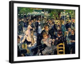 Ball at the Moulin De La Galette, 1876-Pierre-Auguste Renoir-Framed Giclee Print