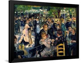 Ball at the Moulin De La Galette, 1876-Pierre-Auguste Renoir-Framed Giclee Print