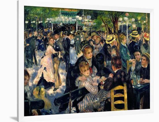 Ball at the Moulin De La Galette, 1876-Pierre-Auguste Renoir-Framed Giclee Print