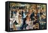 Ball at the Moulin De La Galette, 1876-Pierre-Auguste Renoir-Framed Stretched Canvas