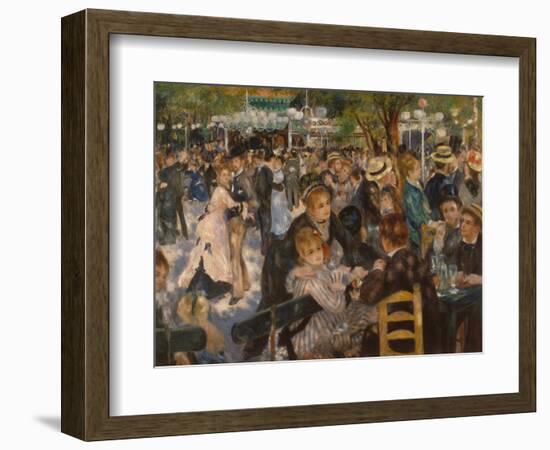 Ball at the Moulin De La Galette, 1876-Pierre-Auguste Renoir-Framed Giclee Print