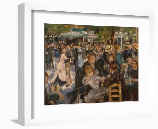 Ball at the Moulin De La Galette, 1876-Pierre-Auguste Renoir-Framed Giclee Print