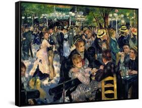 Ball at the Moulin De La Galette, 1876-Pierre-Auguste Renoir-Framed Stretched Canvas