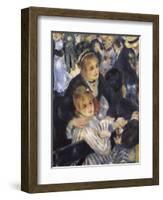 Ball at the Moulin De La Galette, Montmartre-Pierre-Auguste Renoir-Framed Art Print