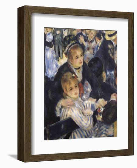 Ball at the Moulin De La Galette, Montmartre-Pierre-Auguste Renoir-Framed Art Print