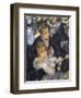 Ball at the Moulin De La Galette, Montmartre-Pierre-Auguste Renoir-Framed Art Print