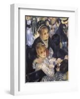 Ball at the Moulin De La Galette, Montmartre-Pierre-Auguste Renoir-Framed Art Print