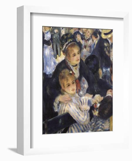 Ball at the Moulin De La Galette, Montmartre-Pierre-Auguste Renoir-Framed Art Print