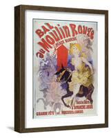 Ball at the Moulin Rouge, Place Blanche, 1889-Jules Chéret-Framed Giclee Print