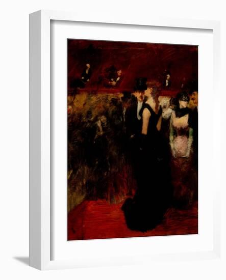 Ball At the Paris Opera-Jean-Louis Forain-Framed Giclee Print