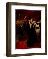 Ball At the Paris Opera-Jean-Louis Forain-Framed Giclee Print