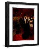 Ball At the Paris Opera-Jean-Louis Forain-Framed Giclee Print