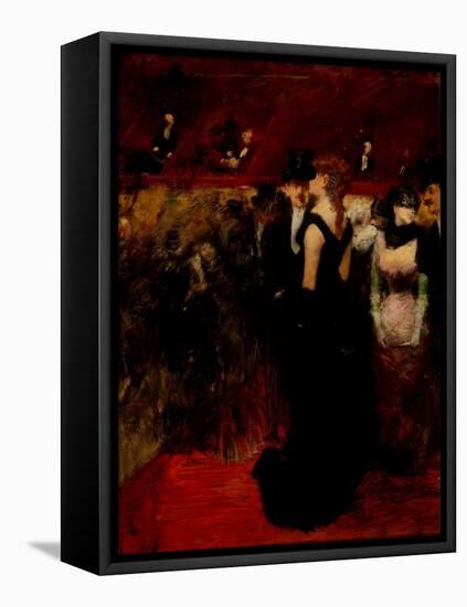 Ball At the Paris Opera-Jean-Louis Forain-Framed Stretched Canvas
