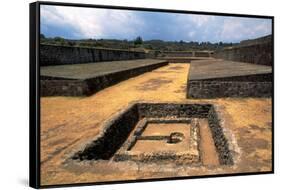 Ball Court at Teotenango-Danny Lehman-Framed Stretched Canvas