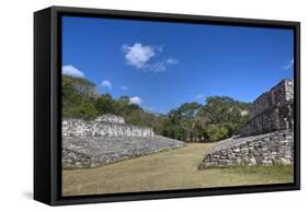 Ball Court, Ek Balam, Mayan Archaeological Site, Yucatan, Mexico, North America-Richard Maschmeyer-Framed Stretched Canvas