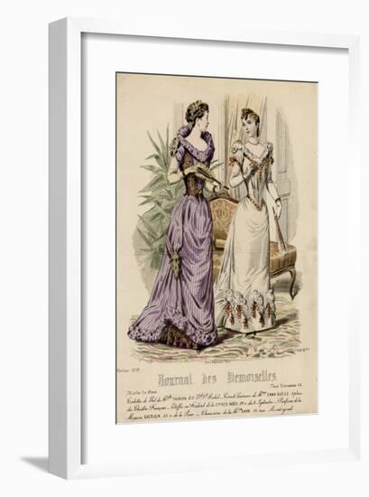 Ball Dress 1891-null-Framed Art Print