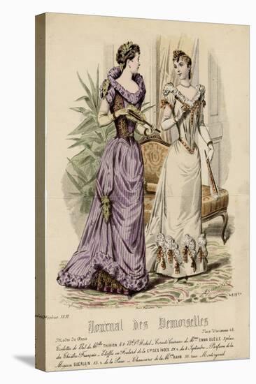 Ball Dress 1891-null-Stretched Canvas