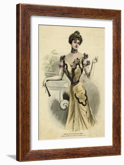 Ball Dress 1899-null-Framed Art Print