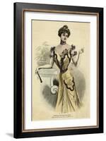 Ball Dress 1899-null-Framed Art Print