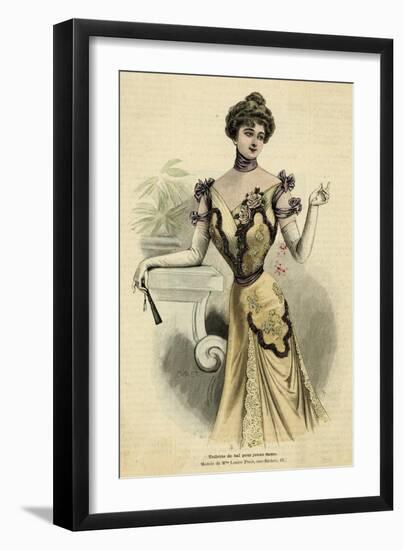 Ball Dress 1899-null-Framed Art Print