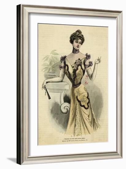 Ball Dress 1899-null-Framed Art Print