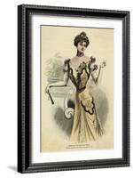 Ball Dress 1899-null-Framed Art Print