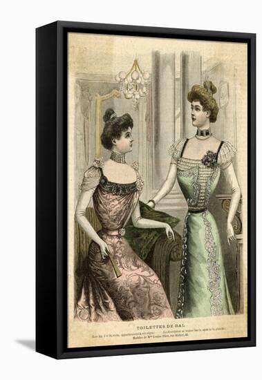 Ball Dresses 1899-null-Framed Stretched Canvas