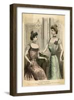 Ball Dresses 1899-null-Framed Art Print