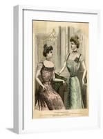 Ball Dresses 1899-null-Framed Art Print