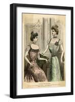 Ball Dresses 1899-null-Framed Art Print