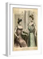 Ball Dresses 1899-null-Framed Art Print