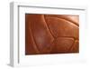 Ball Football Soccer Leather Brown Vintage Macro-Richard Peterson-Framed Photographic Print