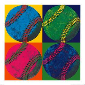 Ball Four: Baseball-null-Stretched Canvas