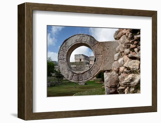 Ball Game Ring Uxmal Yucatan-null-Framed Art Print