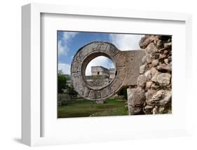 Ball Game Ring Uxmal Yucatan-null-Framed Art Print