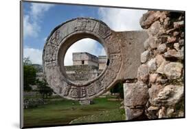 Ball Game Ring Uxmal Yucatan-null-Mounted Art Print