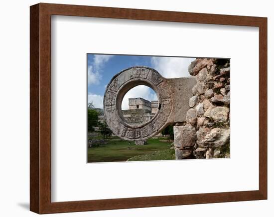 Ball Game Ring Uxmal Yucatan-null-Framed Art Print