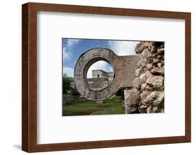 Ball Game Ring Uxmal Yucatan-null-Framed Art Print