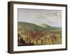 Ball Games in Native American Village-George Catlin-Framed Giclee Print