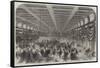 Ball in Honour of President Lincoln in the Great Hall of the Patent Office at Washington-null-Framed Stretched Canvas