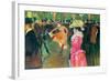 Ball In The Moulin Rouge-Henri de Toulouse-Lautrec-Framed Art Print