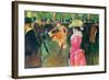 Ball In The Moulin Rouge-Henri de Toulouse-Lautrec-Framed Art Print