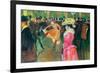 Ball In The Moulin Rouge-Henri de Toulouse-Lautrec-Framed Premium Giclee Print