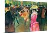 Ball In The Moulin Rouge-Henri de Toulouse-Lautrec-Mounted Premium Giclee Print